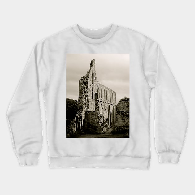 Jervaulx Abbey Crewneck Sweatshirt by newbeltane